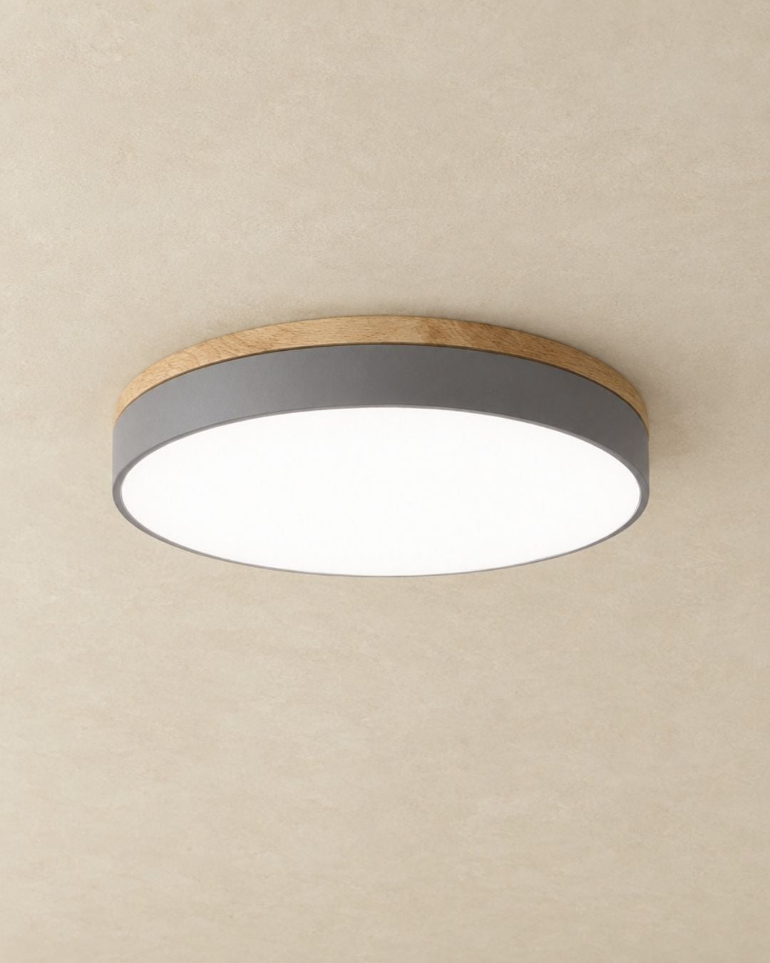 Feno ceiling light in grey, product photograph
