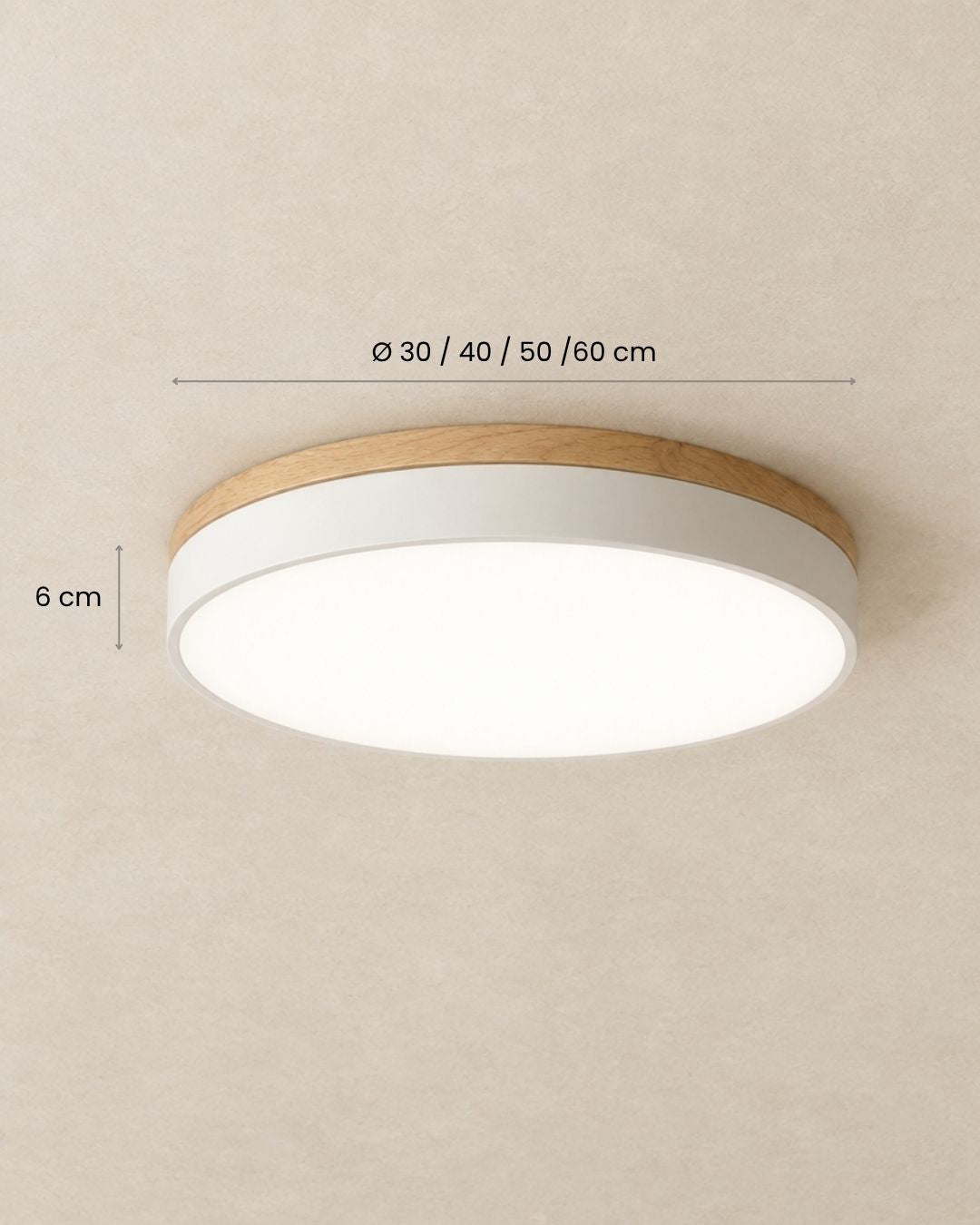 Dimensions of the Feno ceiling light