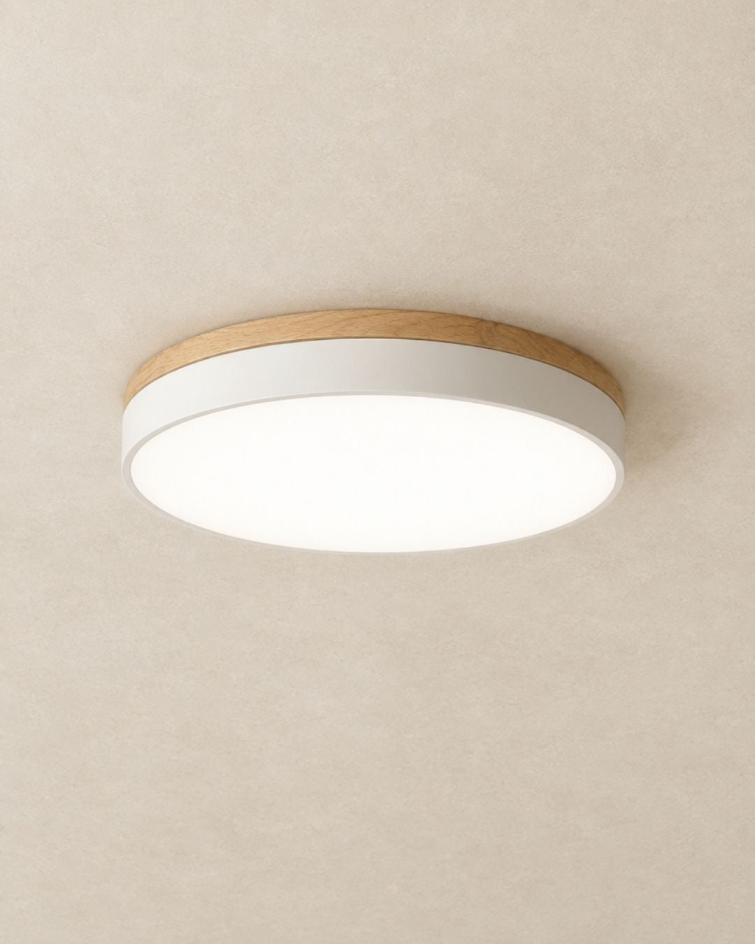 Feno ceiling light in white, product photograph