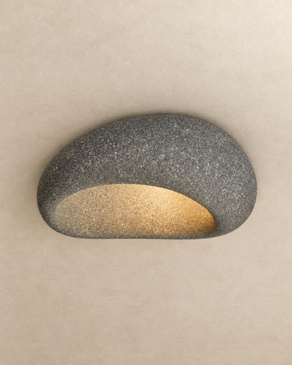 Luna ceiling light in dark grey, product photograph