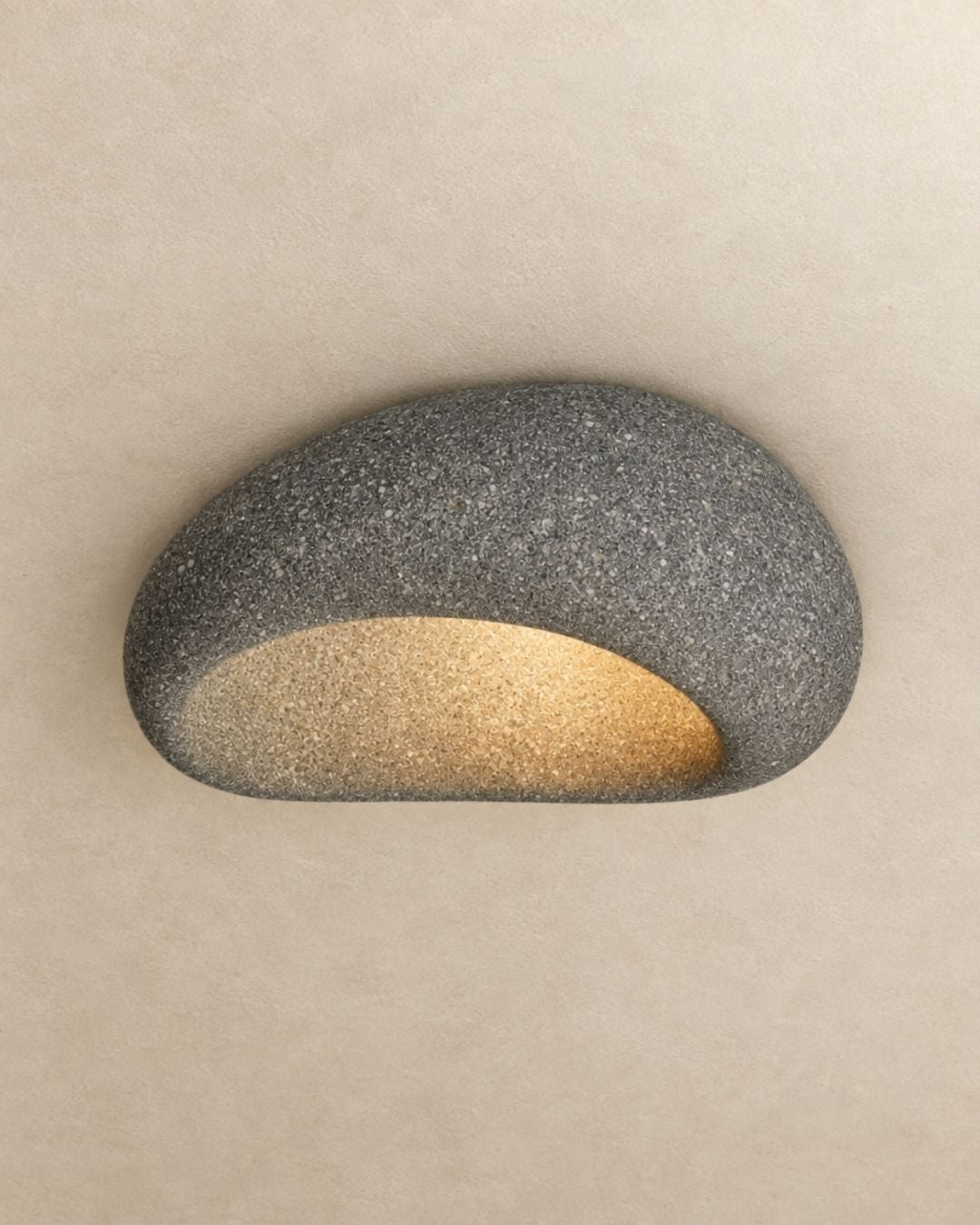 Luna ceiling light in dark grey, product photograph