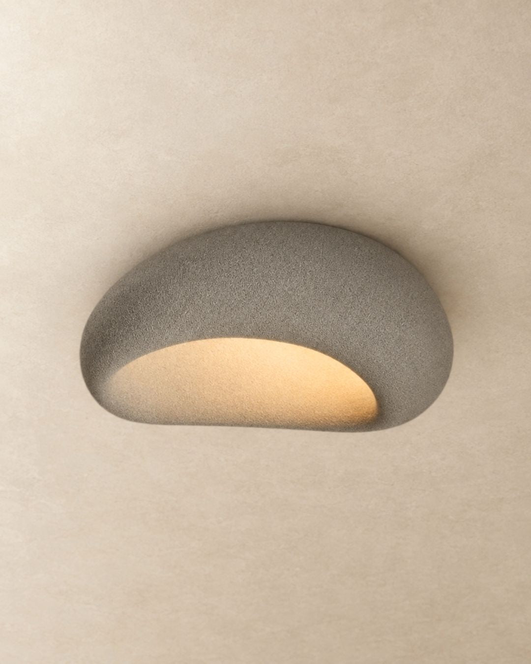 Luna ceiling light in grey, product photograph