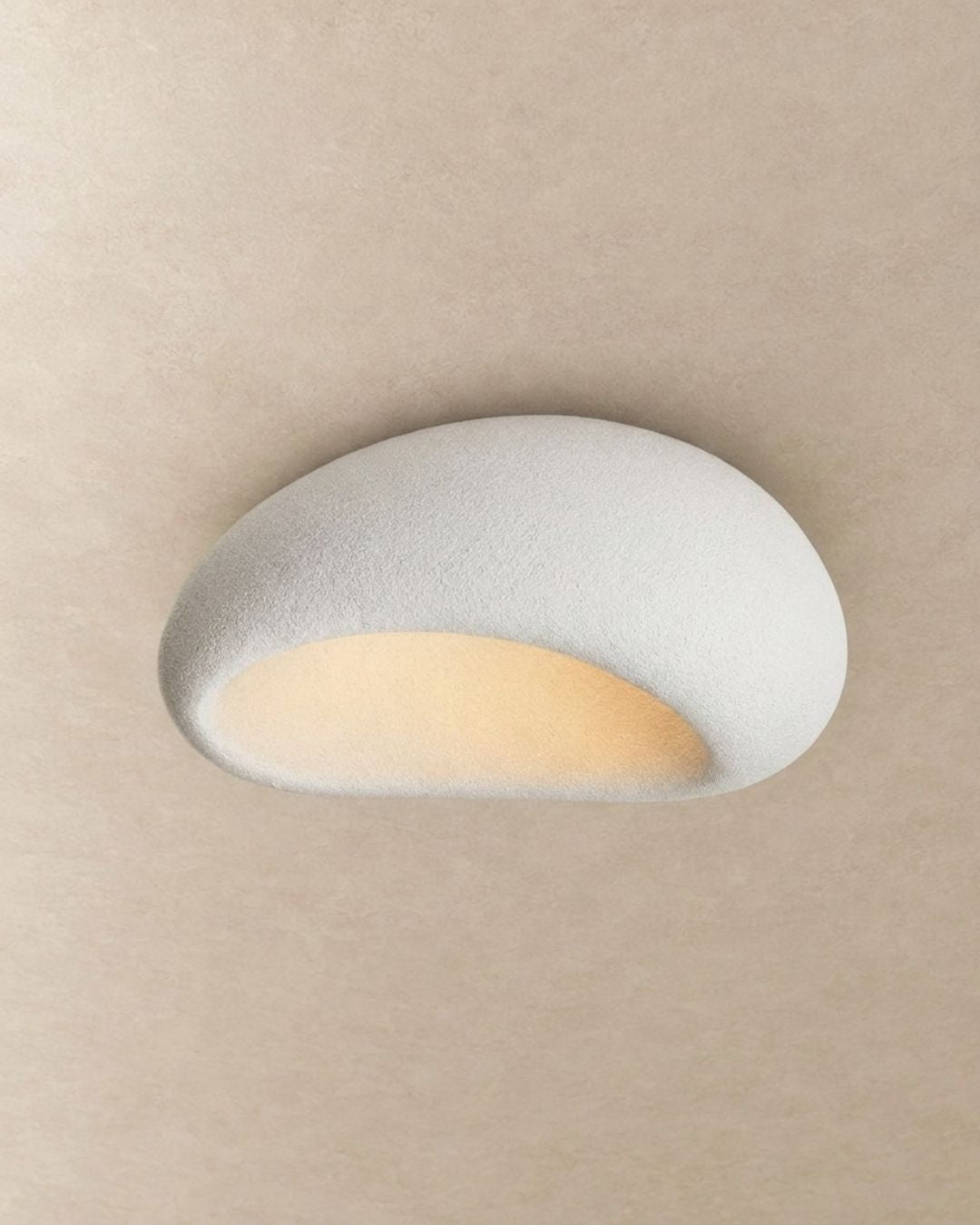 Luna ceiling light in white, product photograph