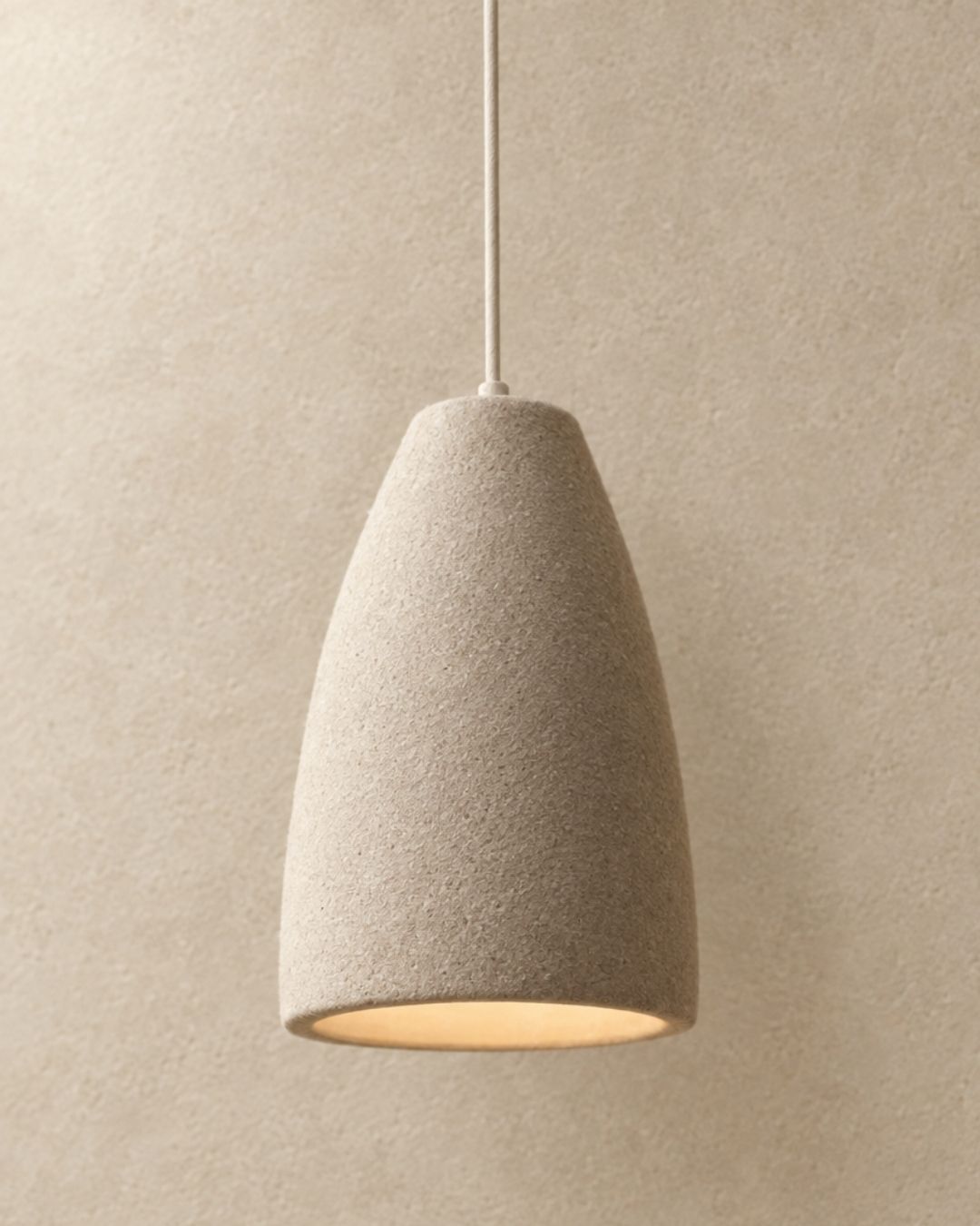 Ovana pendant light, cone shape, product photograph