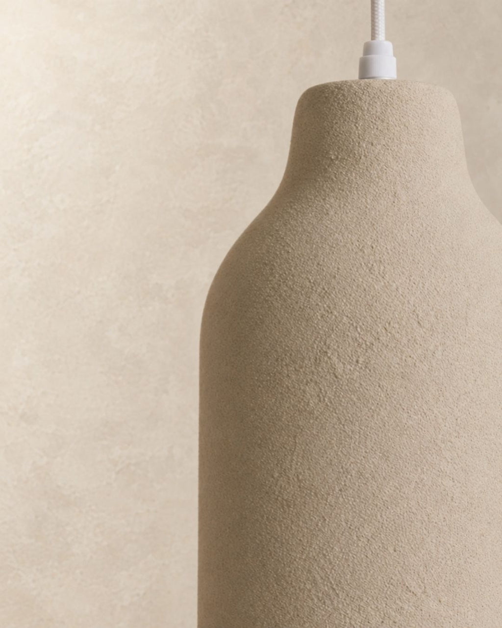 Ovana pendant light, close view of the texture