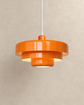 Tessia pendant light in orange, product photograph