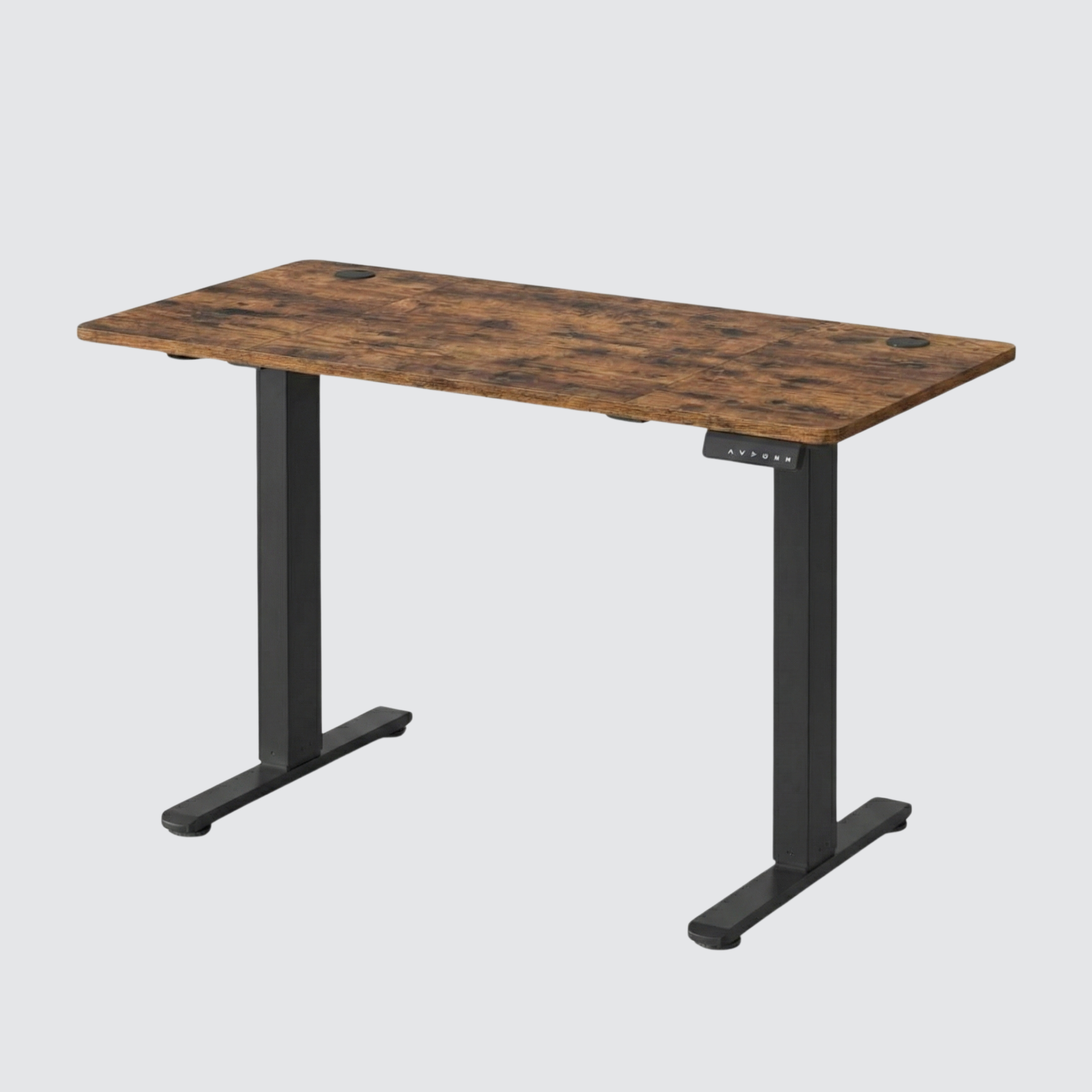 Standing desk Deskon in brown, Height electric adjustable 