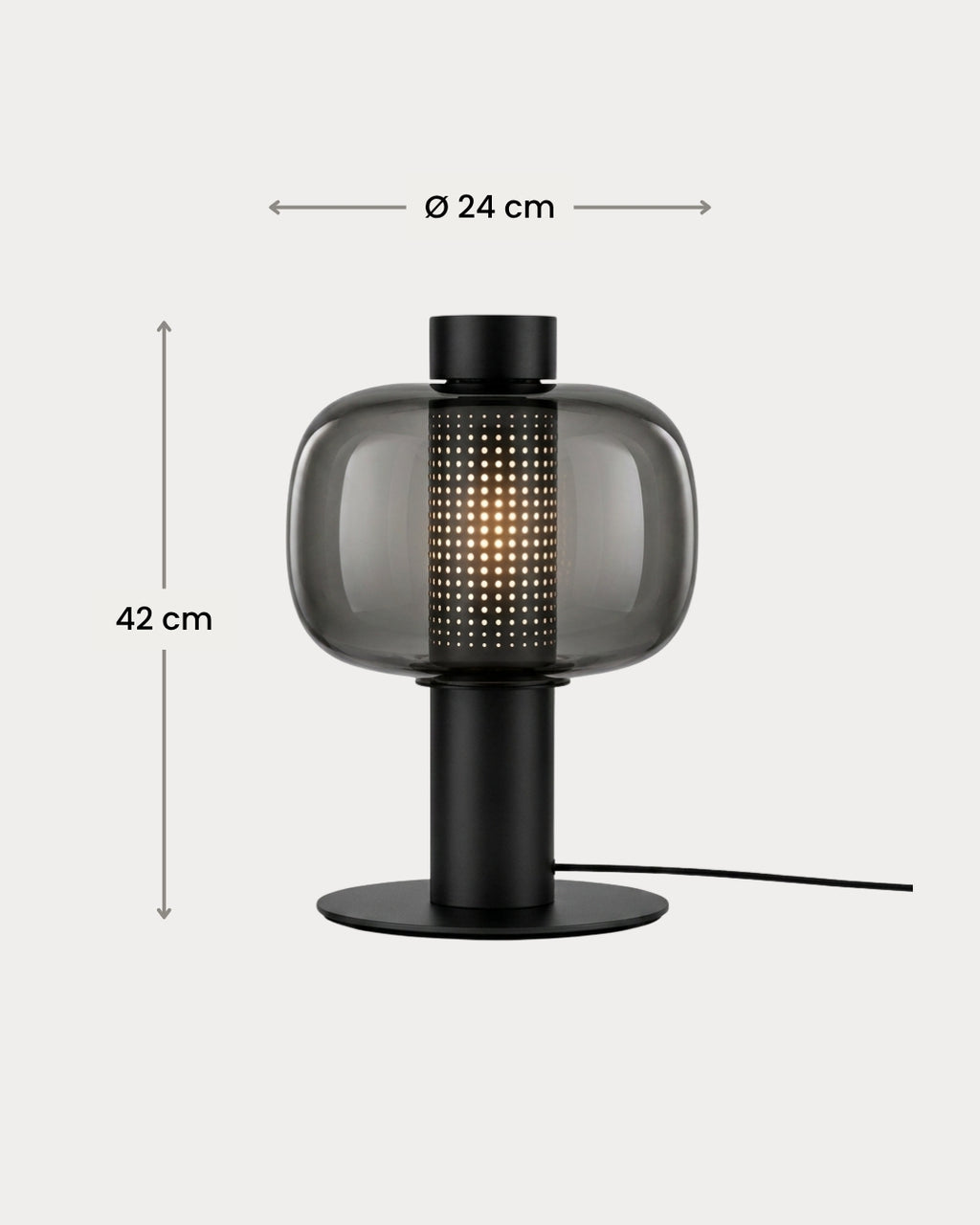 Dimensions of the Breva table lamp