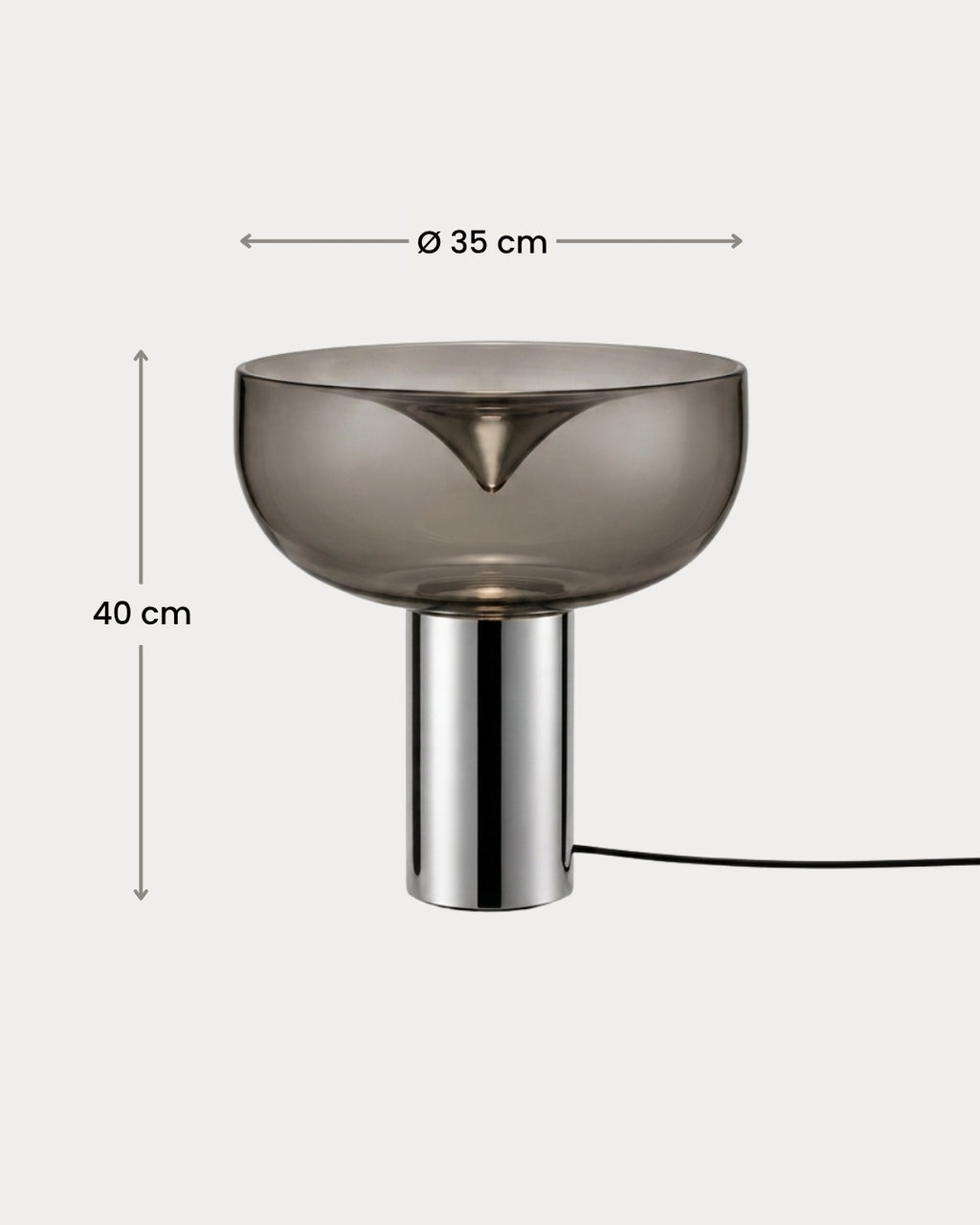 Dimensions of the Marla table lamp
