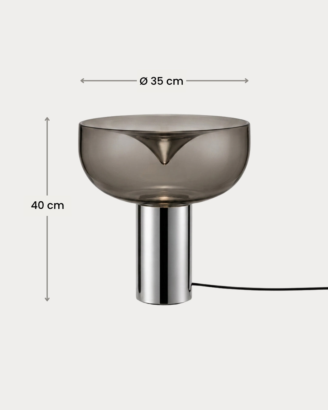 Dimensions of the Marla table lamp
